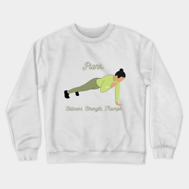 WOMAN PLANK DESIGN Crewneck Sweatshirt by Mujji